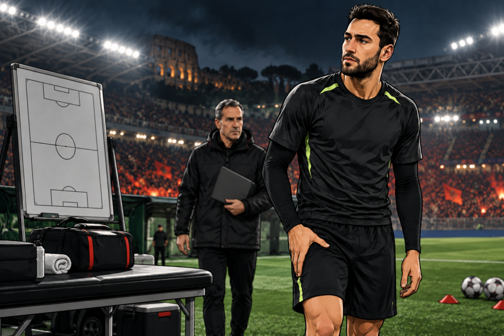 Çalhanoğlu salta Roma-Inter: risentimento muscolare all’adduttore destro
