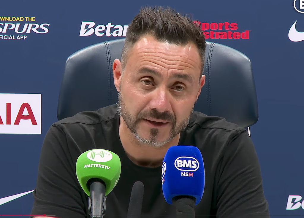 De Zerbi è già in una posizione scomoda al Tottenham: «Non possiamo perdere così»