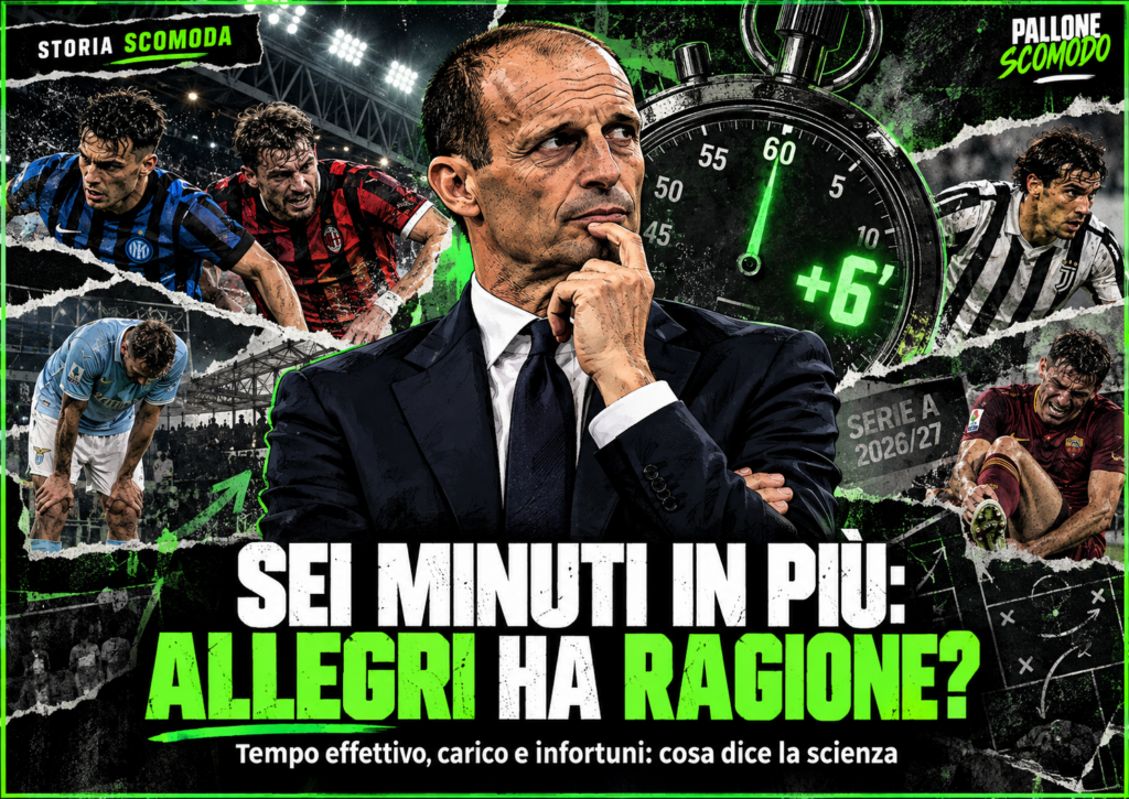 Sei minuti in più: Allegri ha ragione?